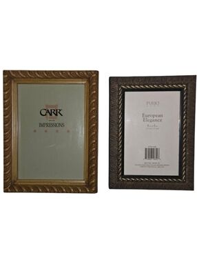 LOT OF 2 FRAMES: CARR "Impressions" 5×7 & FURIO HOME "European Elegance" 4×6